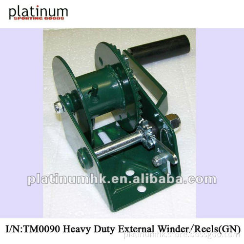 External Winder/Tennis Post Reels(TM0090,Heavy-Duty Steel,Green)